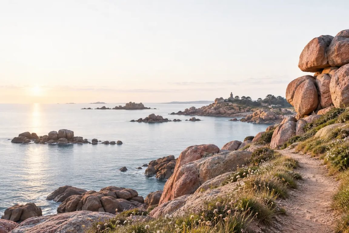 Côte de Granit Rose lors d’un road trip Bretagne