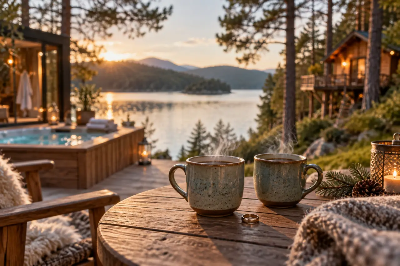Week-end en amoureux à 2 h de Lyon : spa au bord du lac ou cabane en forêt ?