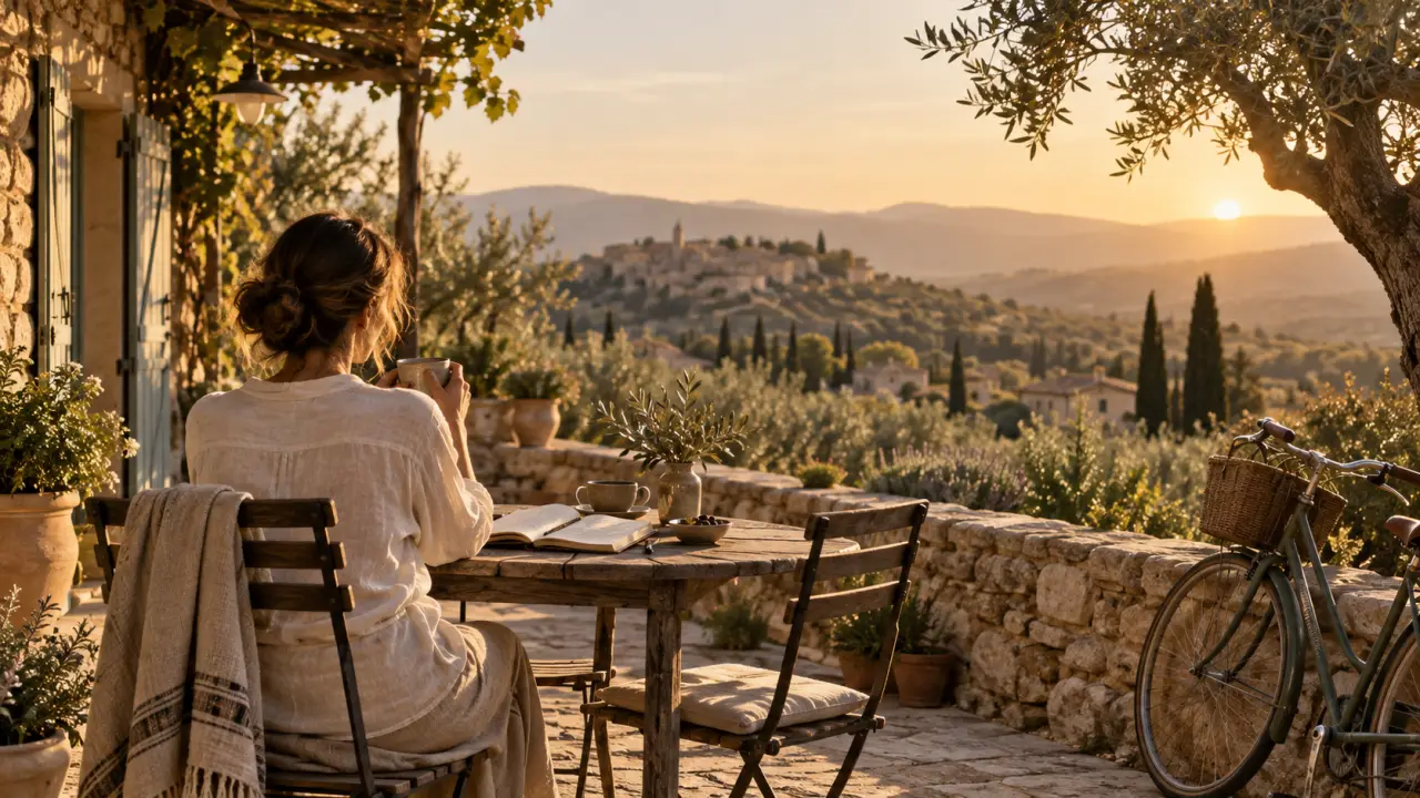 Paysage contemplatif évoquant les nouvelles tendances du voyage lent en 2026
