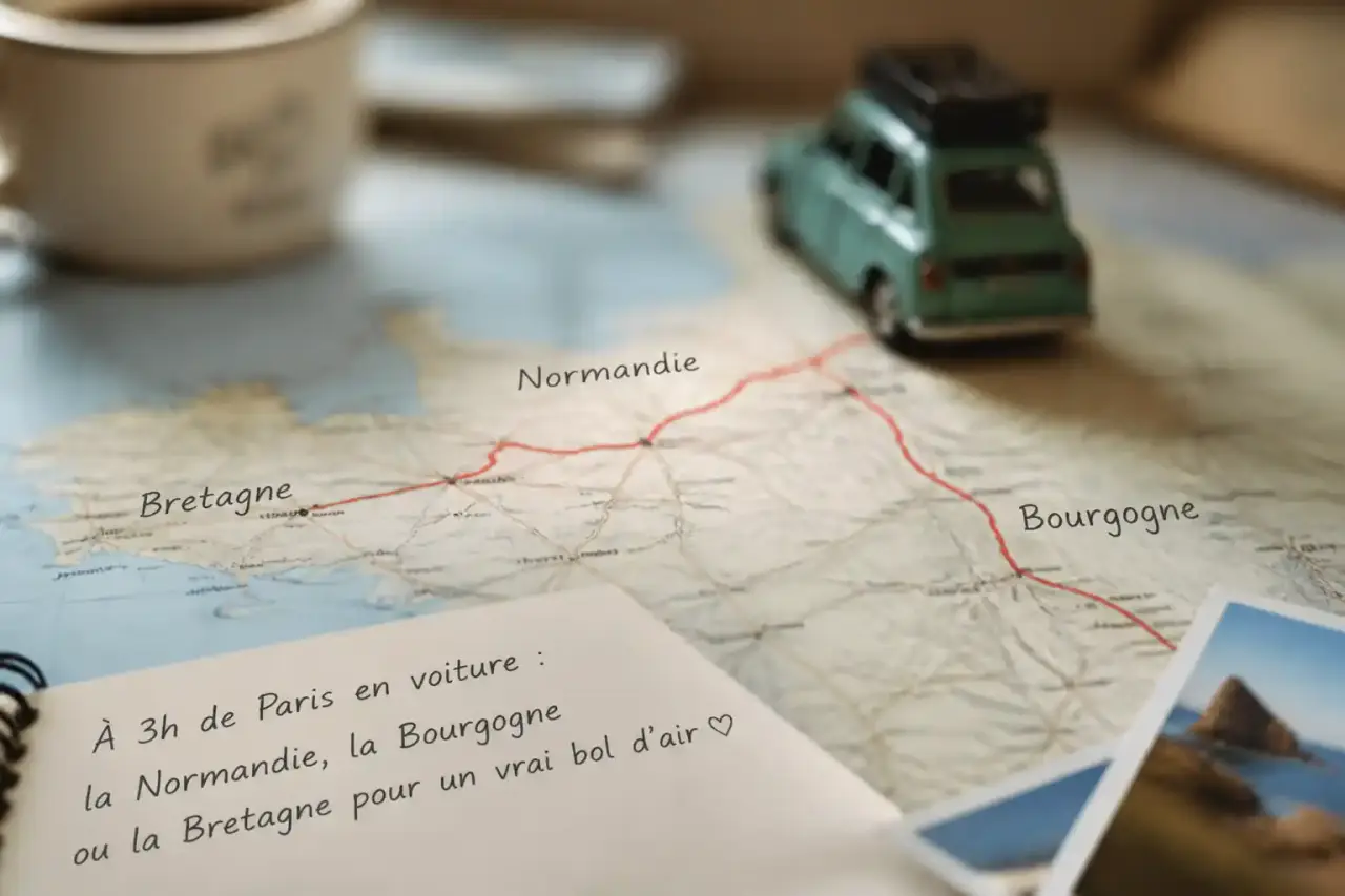 À 3h de Paris en voiture : la Normandie, la Bourgogne ou la Bretagne pour un vrai bol d'air