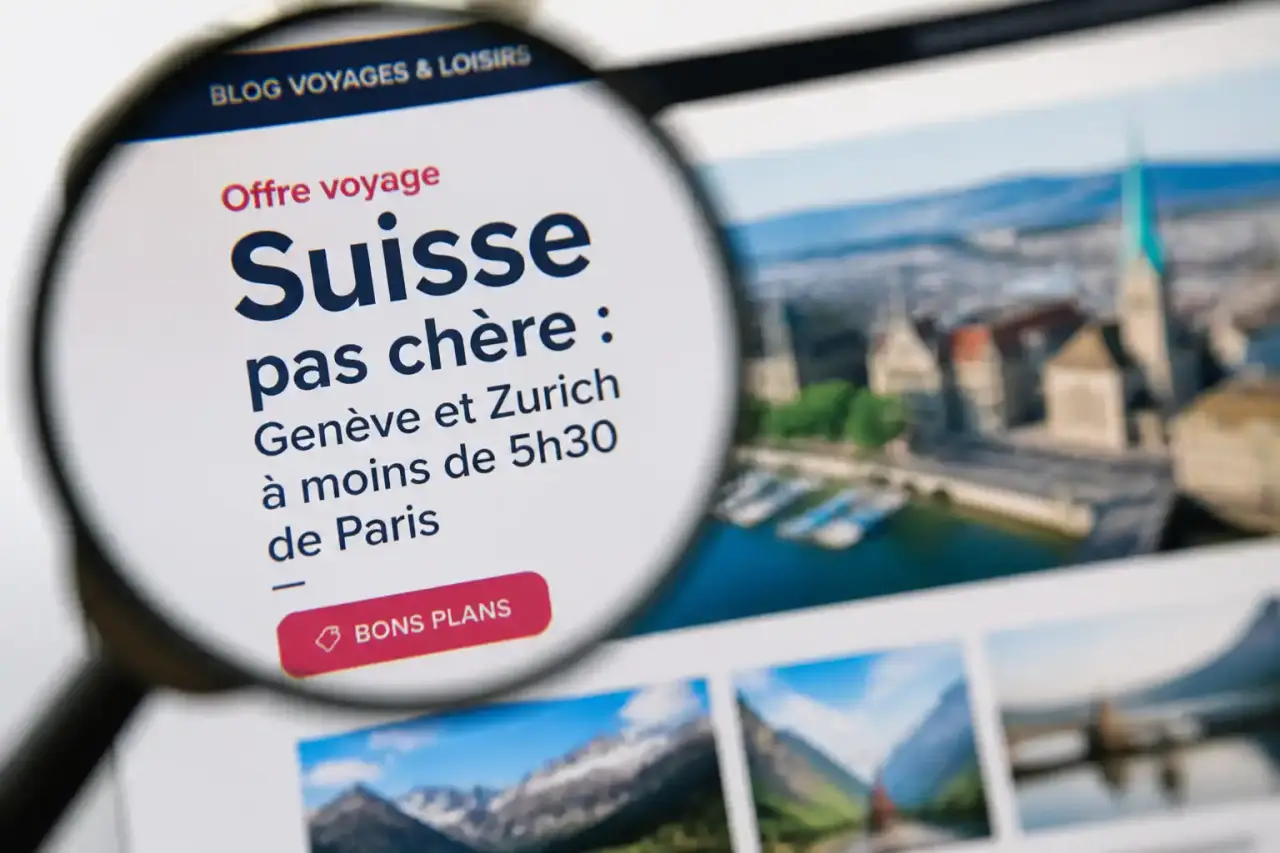 Offre voyage Suisse pas chère : Genève et Zurich à moins de 5h30 de Paris